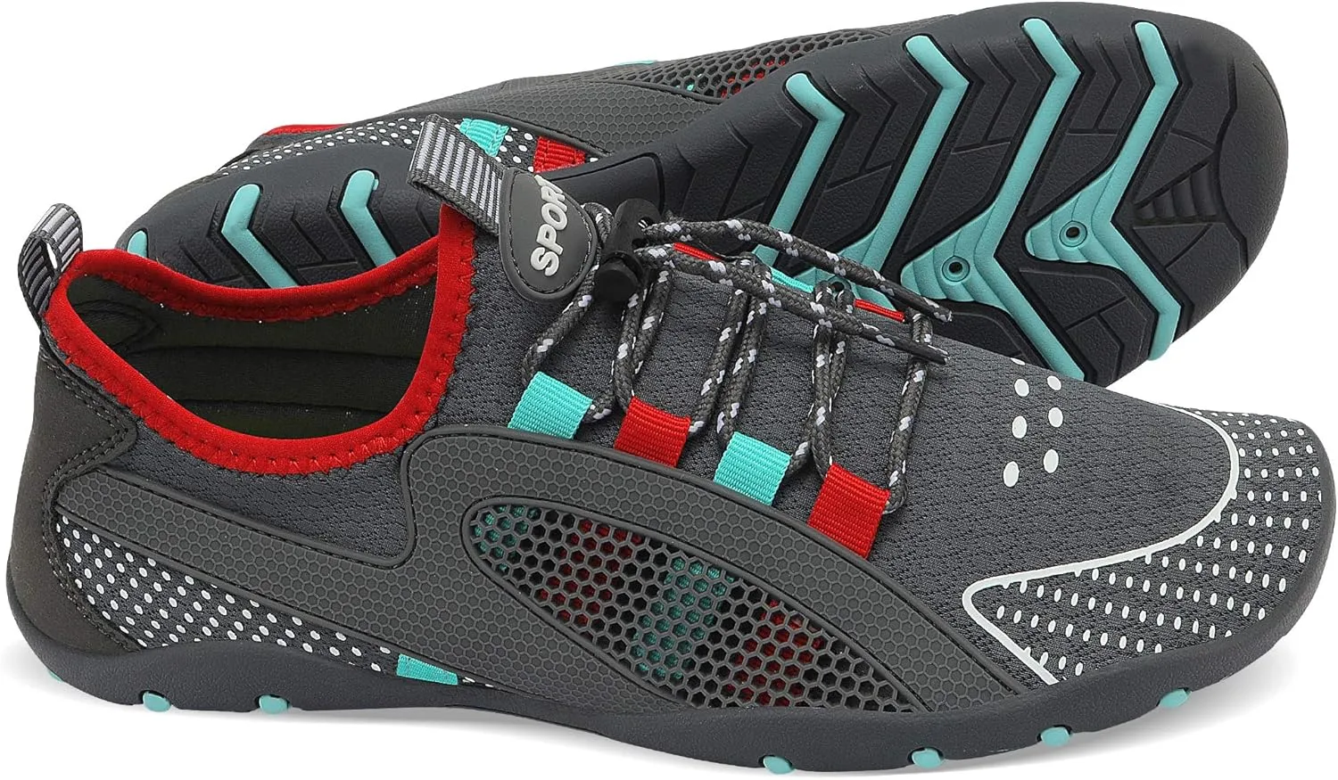 MAYZERO Water Shoes Men Women Swim Surf Shoes Beach Pool Shoes Wide Toe Hiking Aqua Shoes Winter House Slippers