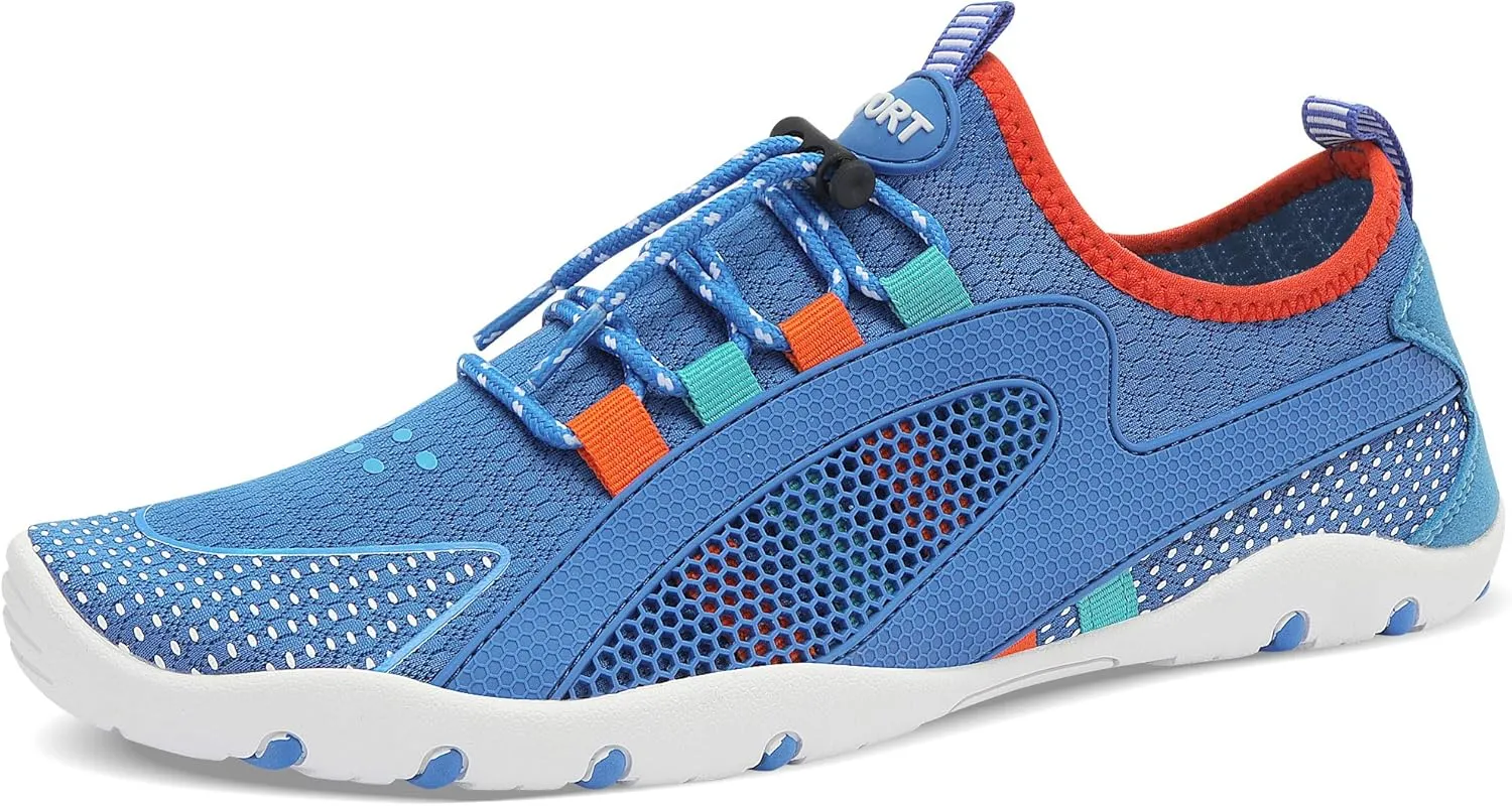MAYZERO Water Shoes Men Women Swim Surf Shoes Beach Pool Shoes Wide Toe Hiking Aqua Shoes Winter House Slippers