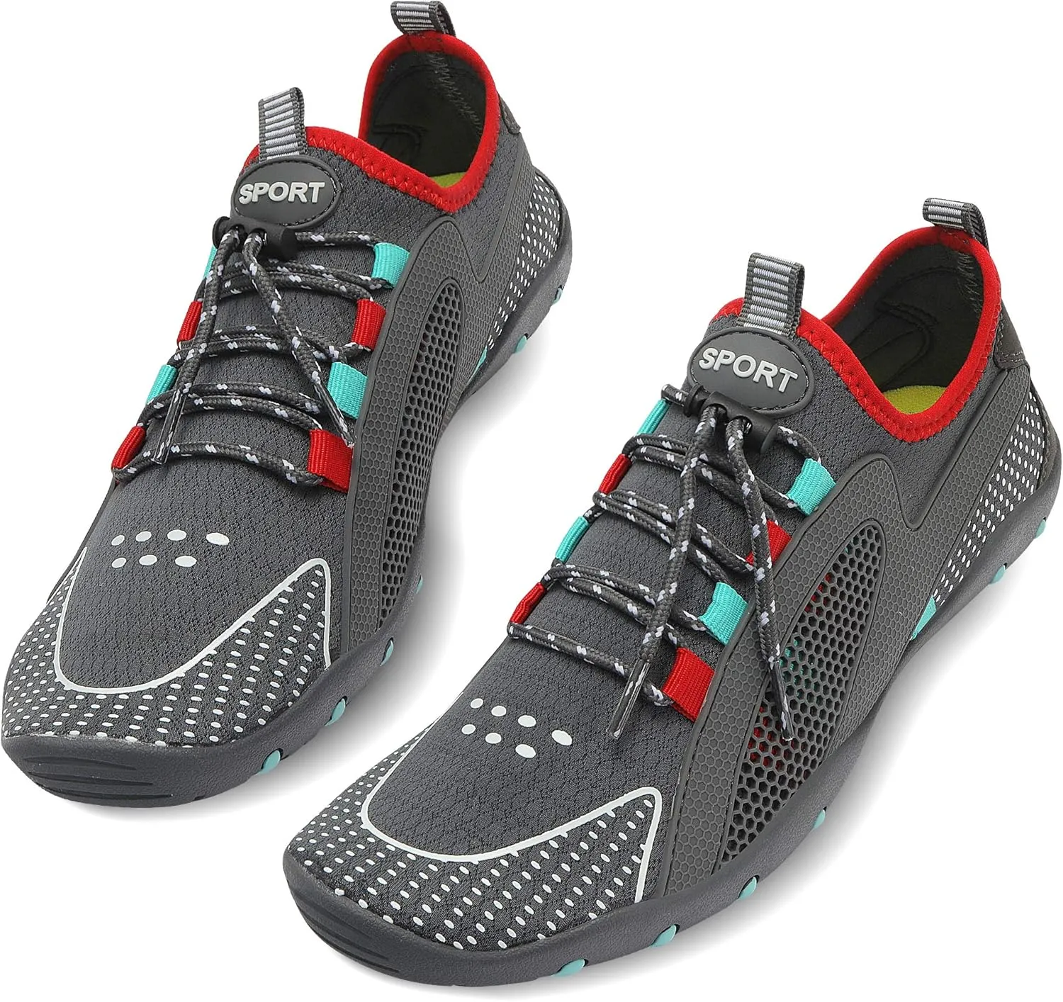 MAYZERO Water Shoes Men Women Swim Surf Shoes Beach Pool Shoes Wide Toe Hiking Aqua Shoes Winter House Slippers