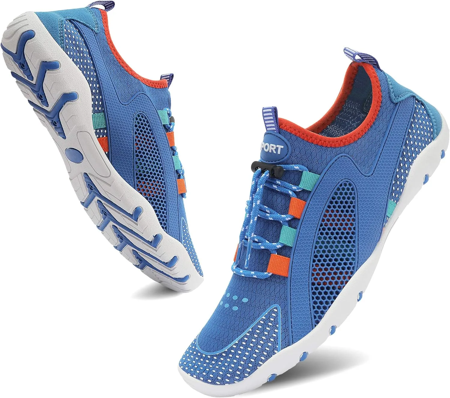 MAYZERO Water Shoes Men Women Swim Surf Shoes Beach Pool Shoes Wide Toe Hiking Aqua Shoes Winter House Slippers