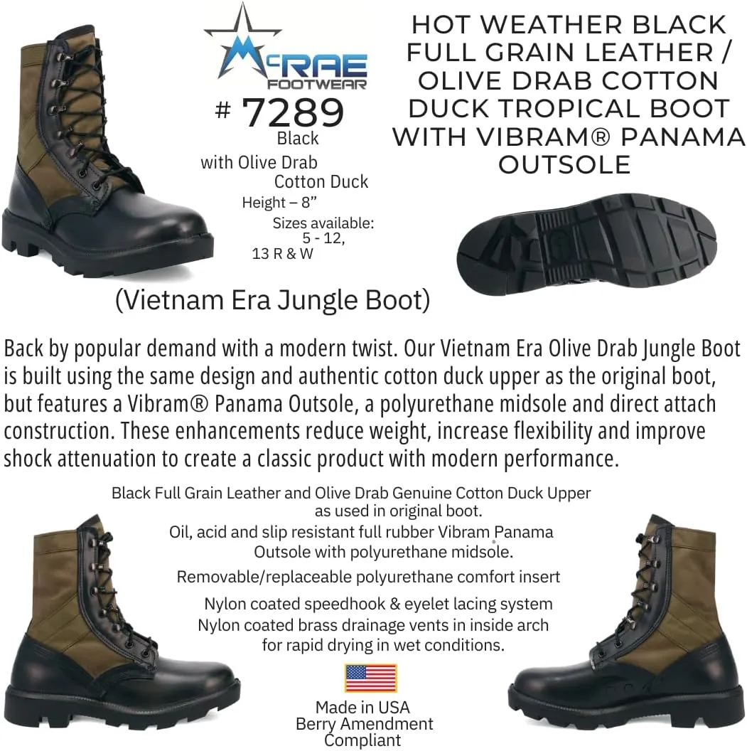 MCRAE Legacy Combat Boot with Panama Sole