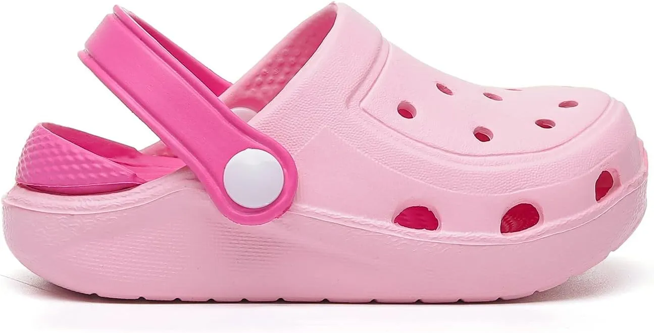 MEMON Baby Boys Girls Clogs Slippers Toddler Slip On Lightweight Sandals Shockproof Girls Summer Pool Beach Shoe