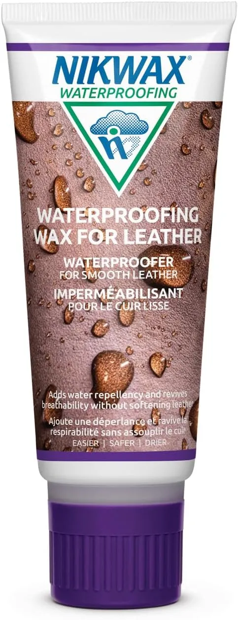 Nikwax Waterproofing Wax for Leather, Cream, Restores DWR Water Repellency, Shoe Care, Boot & Footwear Cleaner, Rain Protection, Safe for Gore-Tex