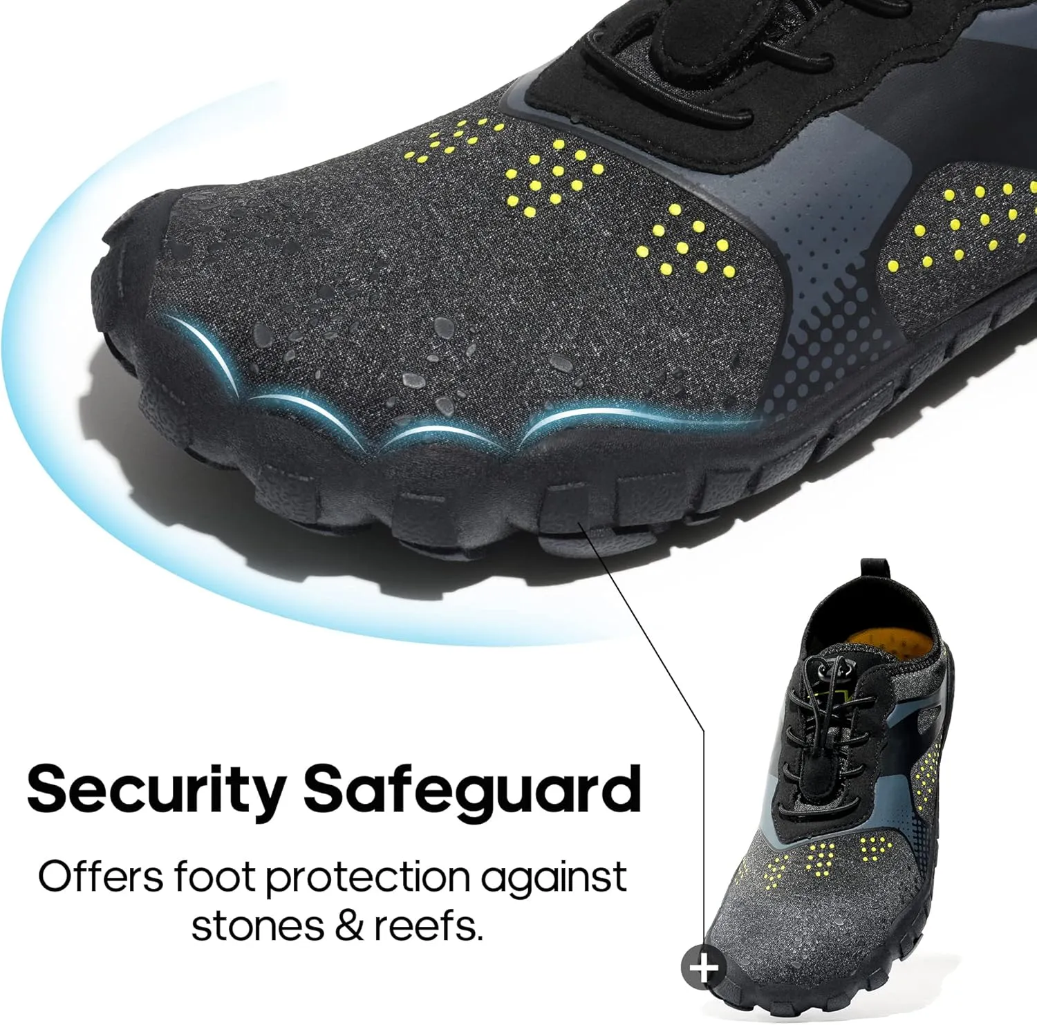 NORTIV 8 Men's Water Shoes Barefoot Athletic Lightweight Sports Aqua Shoes Outdoor Swim Fishing Hiking Diving Surf Walking Water Shoe TREKMAN