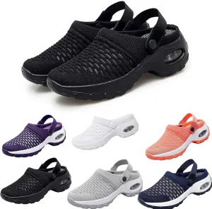 Orthopedic Clogs for Women, Air Cushion Support to Reduce Back and Knee Pressure Orthopedic Womens Walking Shoes