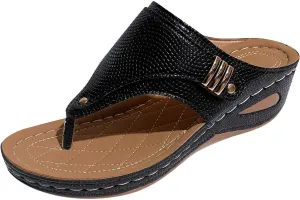 Orthopedic Sandals for Women Summer Dressy Comfortable Shoes Arch Support Wedge Non Slip Flip Flops 2025