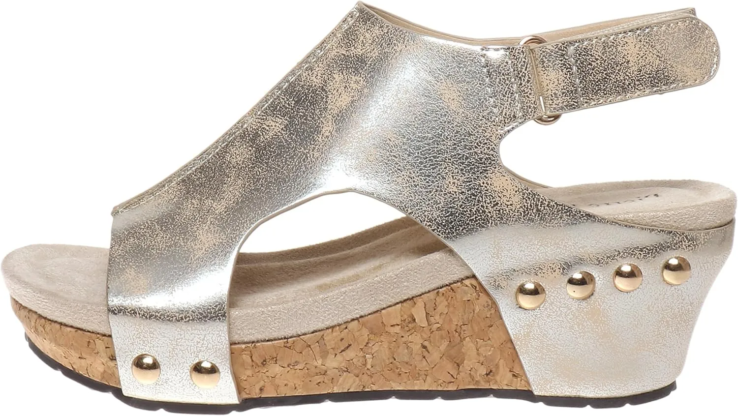 Pierre Dumas Women's Chantal-25 Wedge Platform Backstrap Sandal for Women