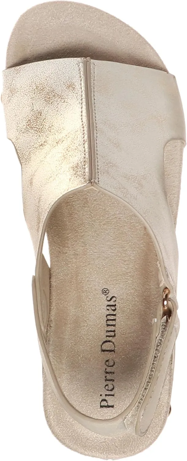 Pierre Dumas Women's Chantal-25 Wedge Platform Backstrap Sandal for Women