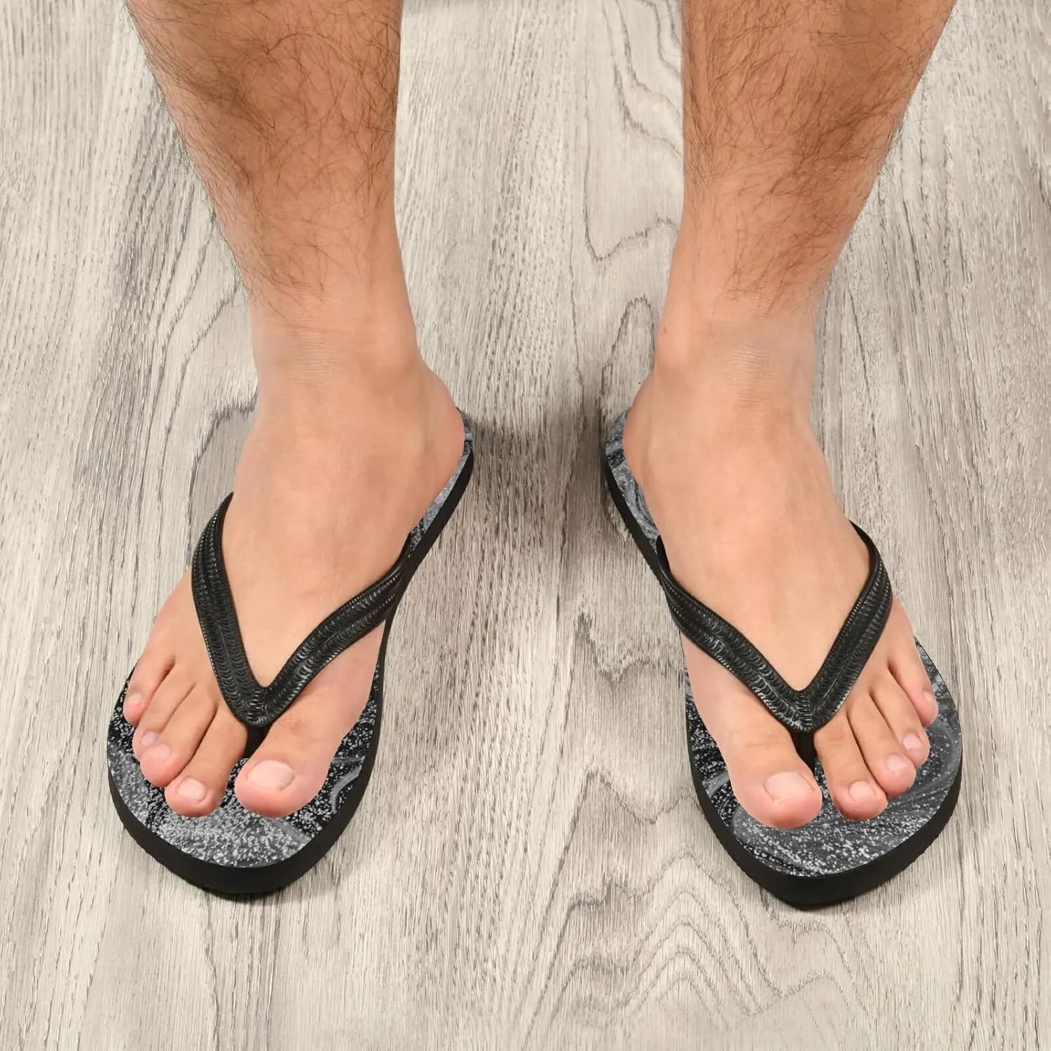Poeticcity Flip Sandal Men Women Flip Flops for Hotel Spa Home Slippers Bedroom Travel S-XXL
