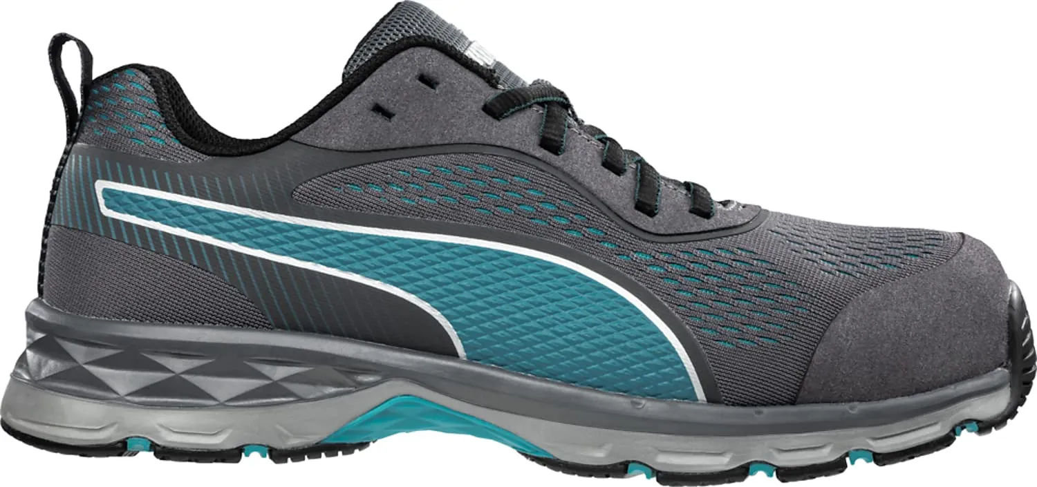 PUMA Women's Fuse Knit Low Industrial Shoe, Blue-Grey, 6