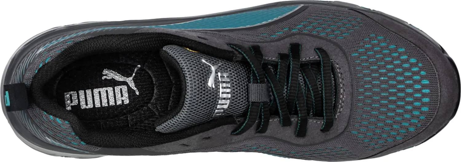 PUMA Women's Fuse Knit Low Industrial Shoe, Blue-Grey, 6