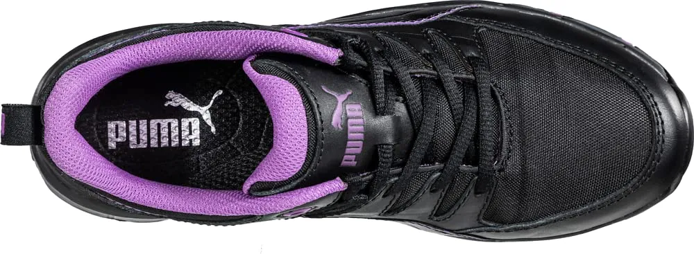 PUMA Women's Stepper Low Industrial Shoe, Black-Purple, 8