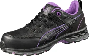 PUMA Women's Stepper Low Industrial Shoe, Black-Purple, 8