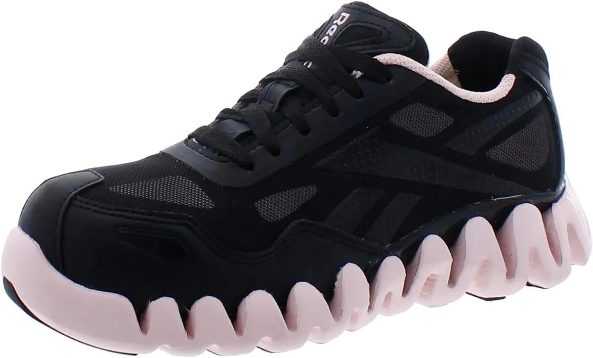 Reebok Work Women's RB321 Zig Pulse Work Construction Shoe Pink Safety, 8.5 Wide