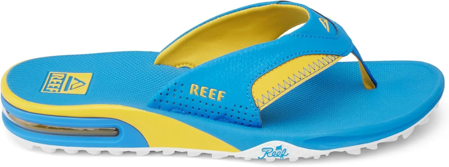 REEF Fanning Pregame Men's Bottle Opener Flip Flop, Arch Support, Durable Outsole, Water Friendly