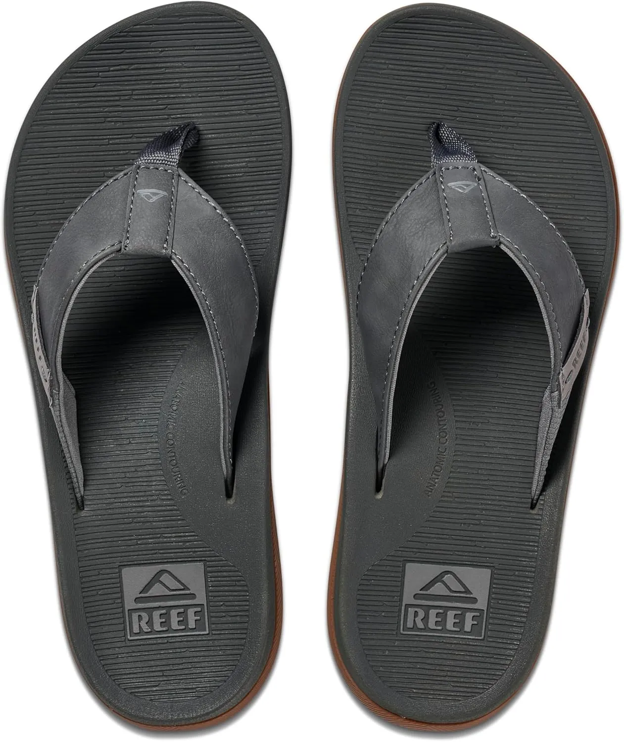 REEF Santa Ana Men's Flip Flop, Arch Support, Water Friendly, Non Marking Outsole