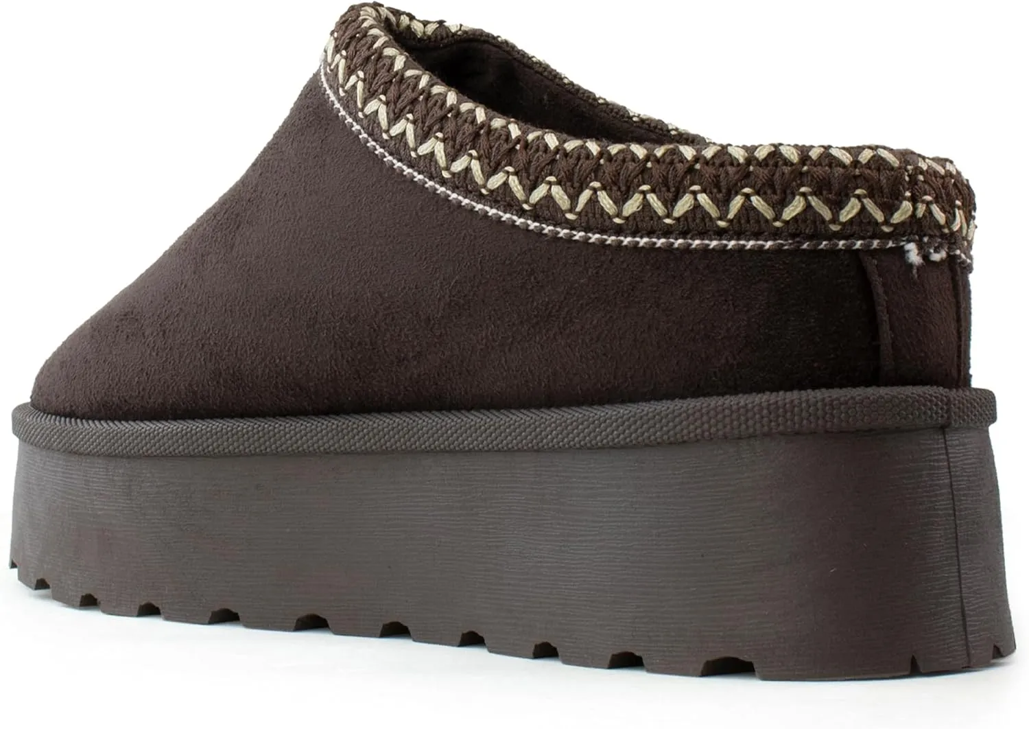 RF ROOM OF FASHION Women's Platform Shearling Mule Clog
