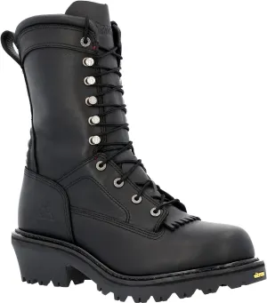 ROCKY Code Red Hotshot Logger Fire Boot, Black, Size 14(XW)