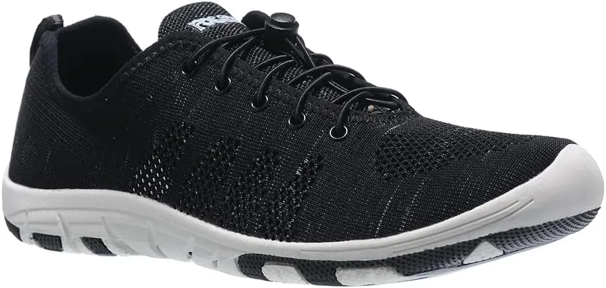 RocSoc Men's Summer Barefoot Woven Fabric Water Sport Aqua Shoes | Breathable, Speed Laceup, Quick Dry Athletic Beach Footwear for Kayaking Fishing Driving Yoga Walking