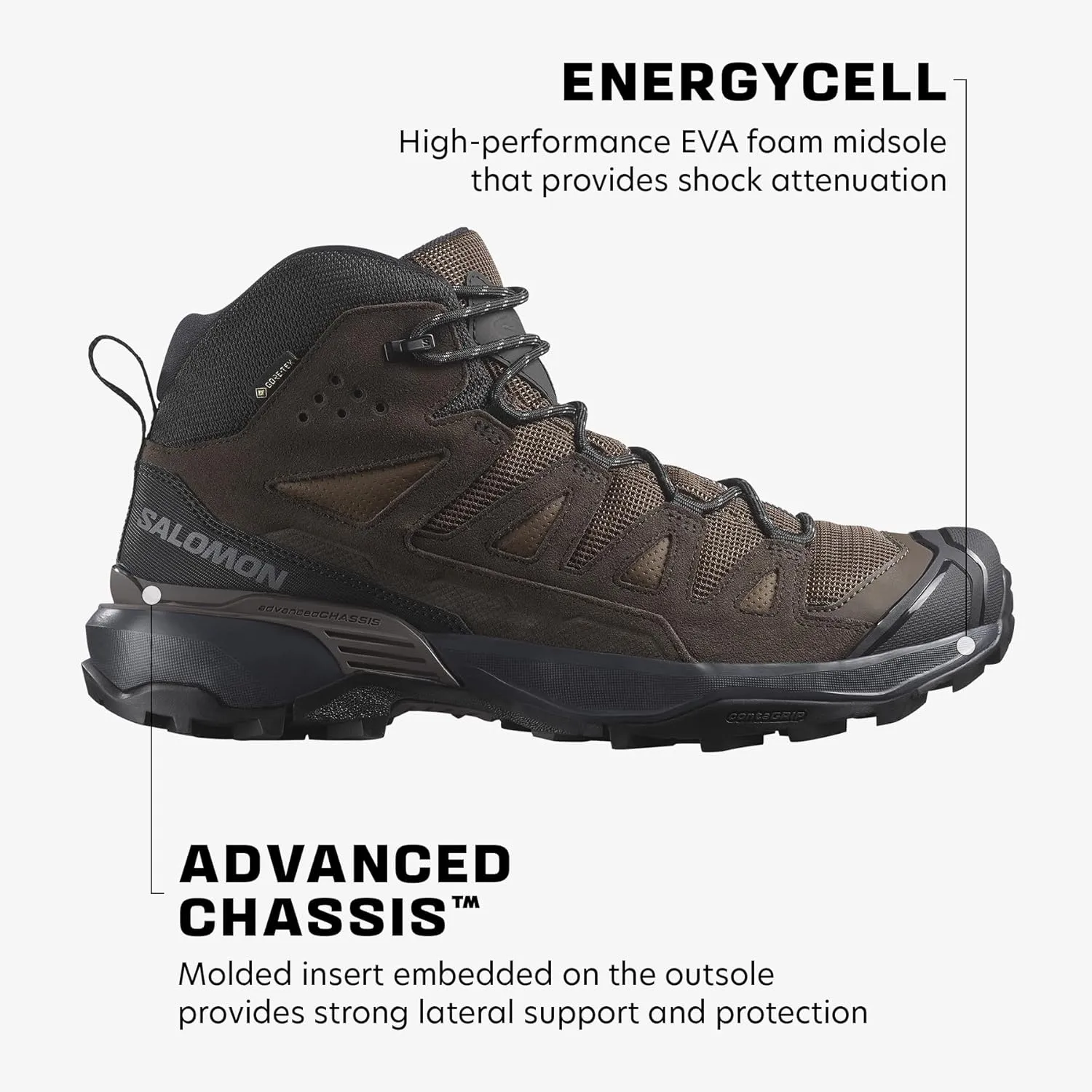 Salomon Men's X Ultra 360 Leather Hiking Boot