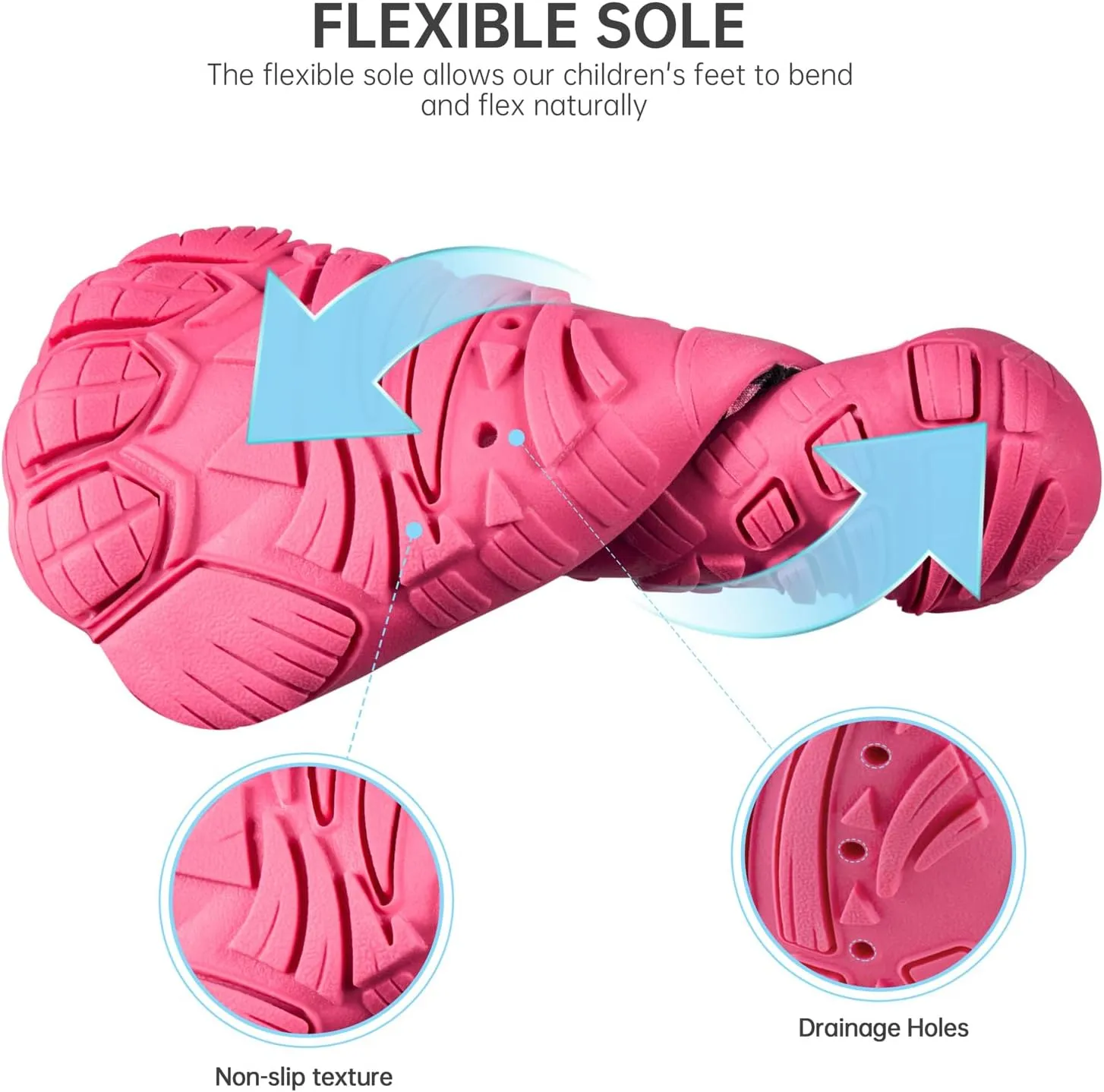 SEEKWAY Barefoot Water Shoes for Kids - Wide Toe Box and Quick-Dry Sand Shoes Toddler for Hiking Swim Beach Pool Kayak Sport Accessories, Camping Essentials Must-Haves for Boys Girls Sizes