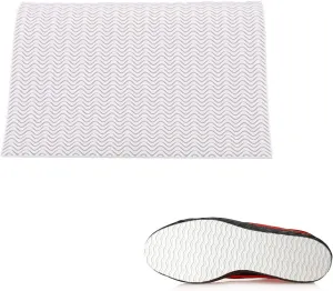 Shoe Sole Repair Rubber Soling Sheet, DIY Anti-Slip Shoe Repairing Bottom Materials Wave Design Sole Replacement