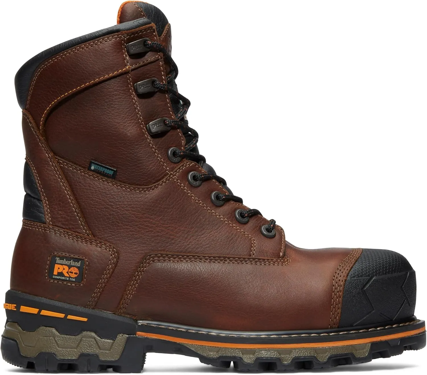 Timberland PRO Men's Boondock 8 Inch Composite Safety Toe Puncture Resistant Insulated Waterproof Industrial Work Boot