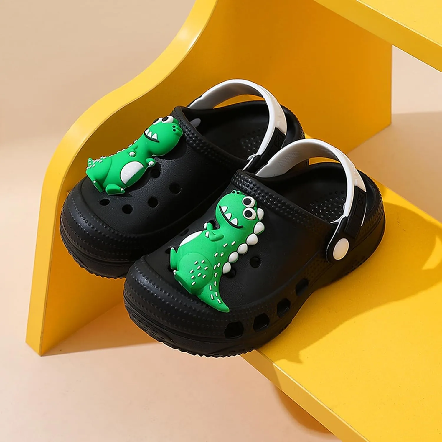 Toddler Clogs Boys Girls Kids Dinosaur Garden Shoes Slip on Sandals Slides Water Summer Shoes for Outdoor Beach Pool