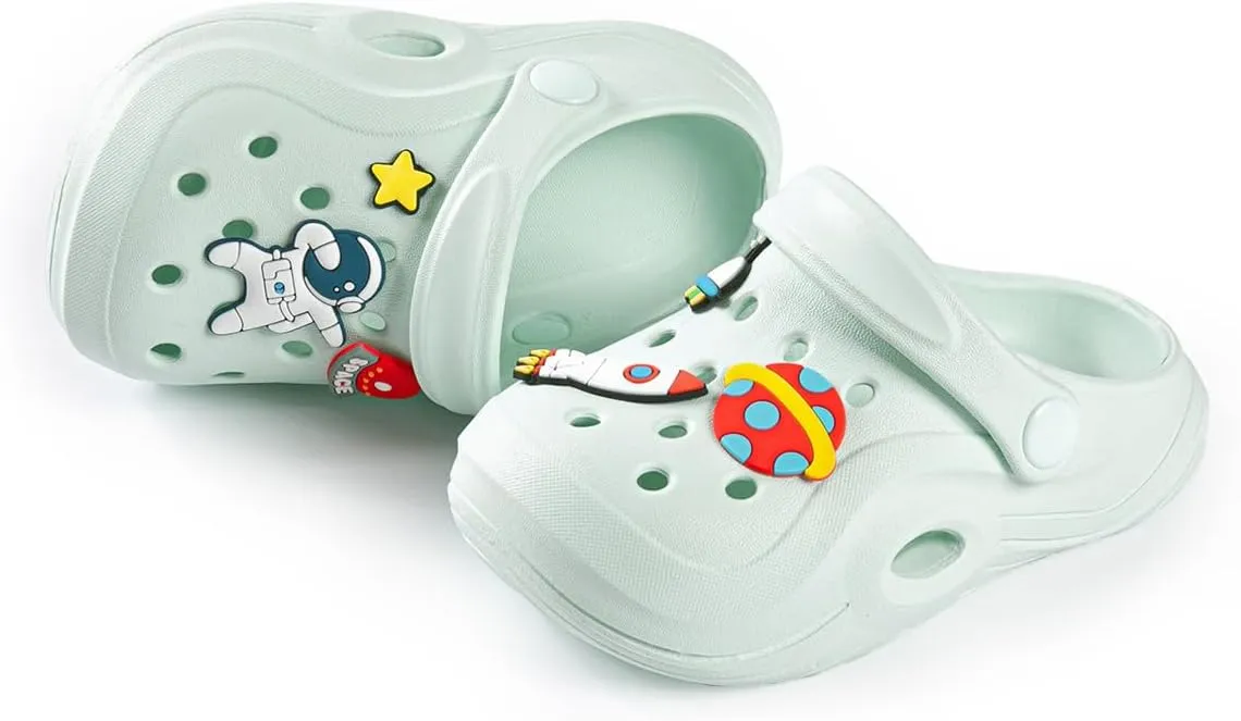 Toddler Cute Garden Clogs Boys Girls Slip On Shoes Summer Lightweight Outdoor Slides Sandals Infant Children Beach Pool Shoes (Toddler/Little Kids)