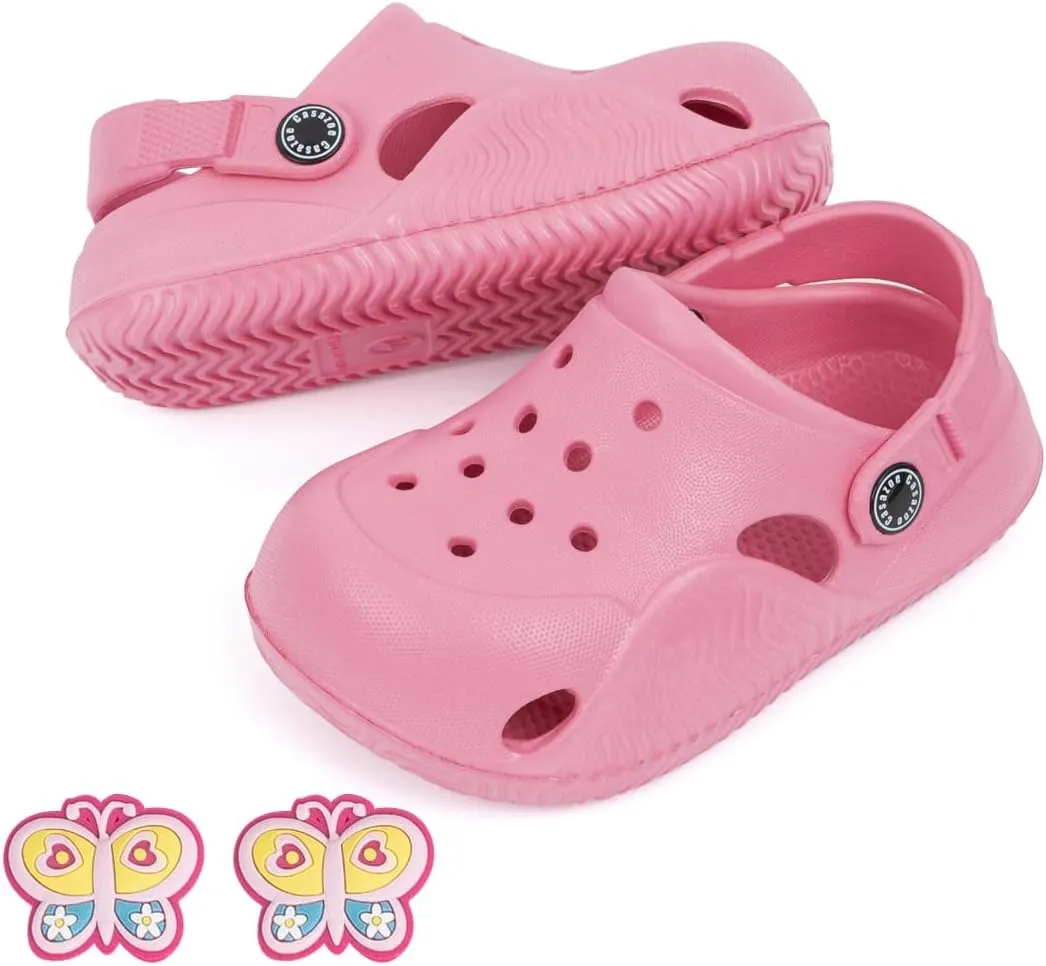 Toddler Cute Garden Clogs Boys Girls Slip On Shoes Summer Lightweight Outdoor Slides Sandals Infant Children Beach Pool Shoes (Toddler/Little Kids)