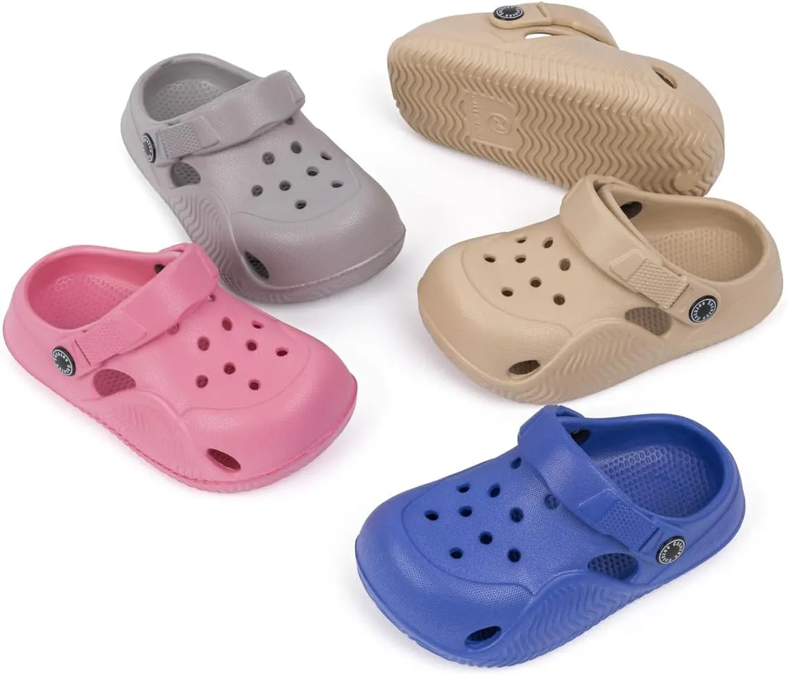 Toddler Cute Garden Clogs Boys Girls Slip On Shoes Summer Lightweight Outdoor Slides Sandals Infant Children Beach Pool Shoes (Toddler/Little Kids)