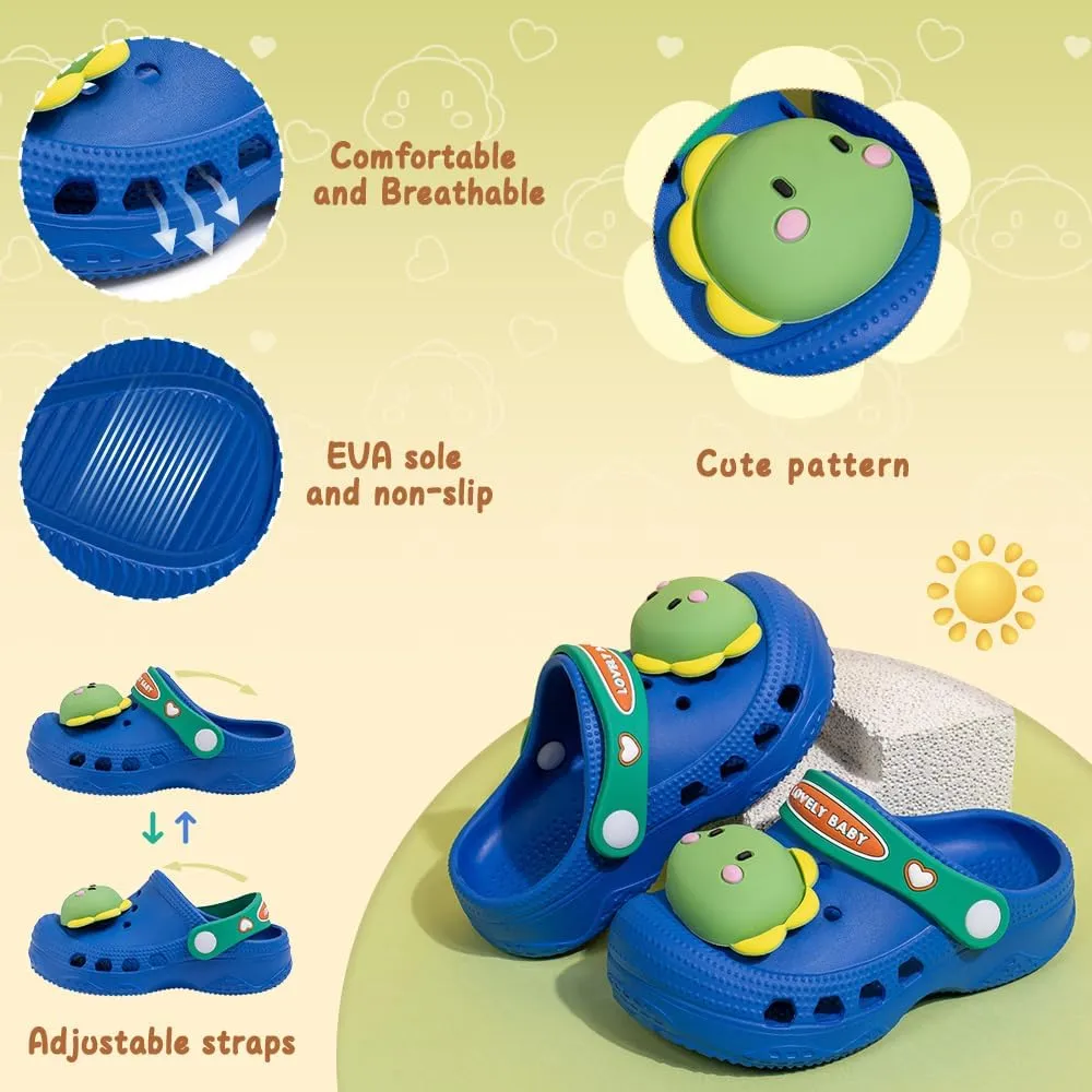 Toddler Kids Boys Girls Cute Garden Water Clogs Slip On Sandals Slides Lightweight Slipper Outdoor Summer Swimming Pool Infant Children Beach Pool Shoes