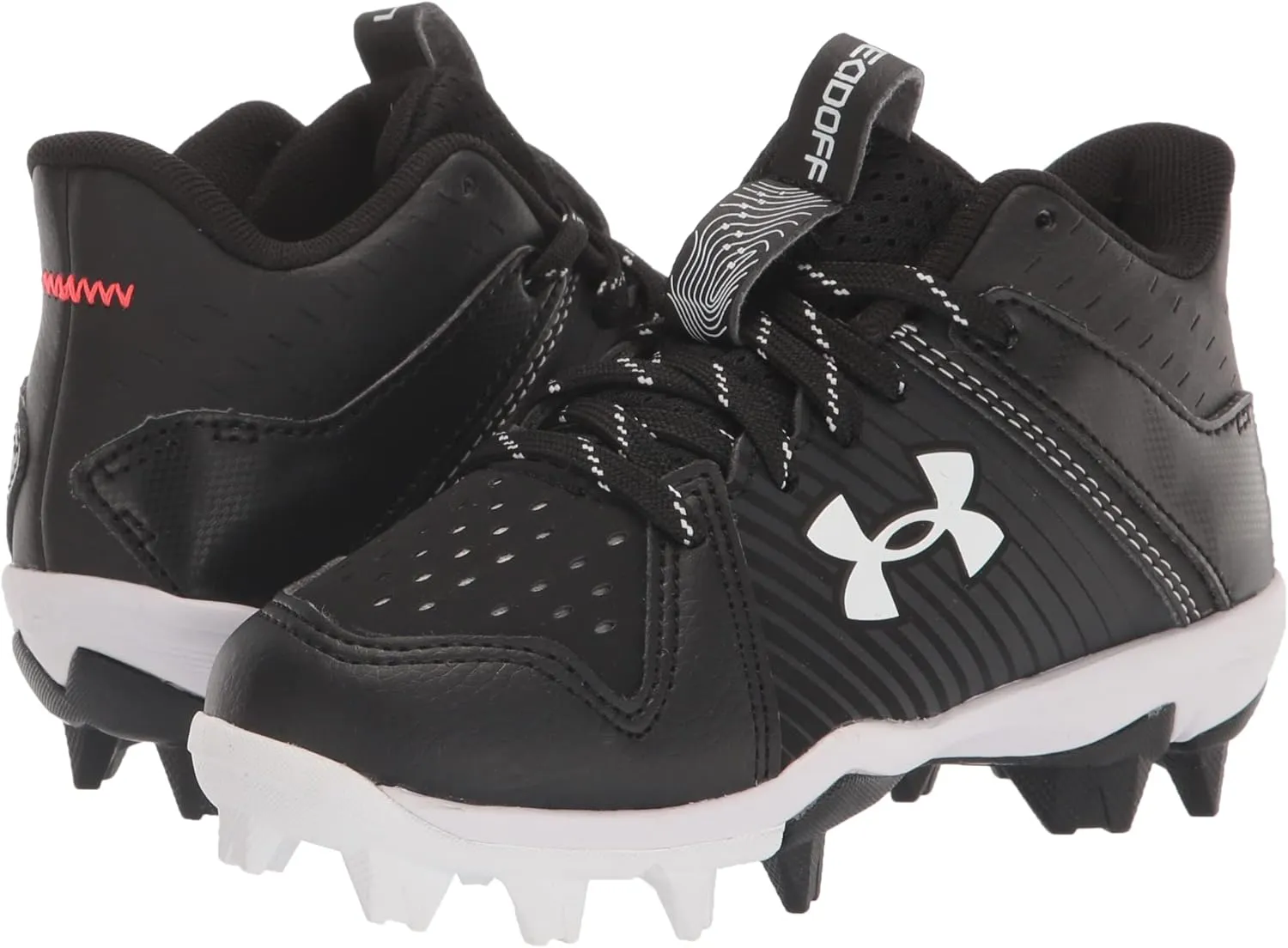 Under Armour Boys' Leadoff Mid Junior Rubber Molded Cleat Baseball Shoe