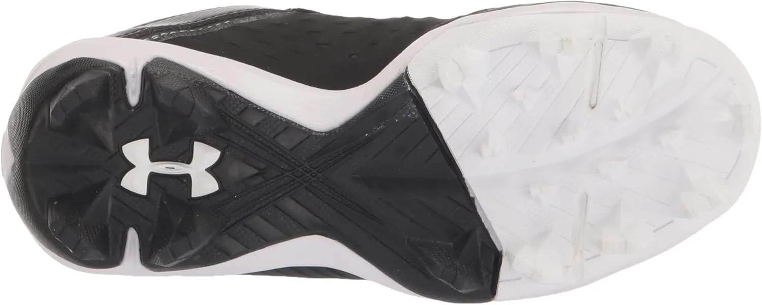 Under Armour Boys' Leadoff Mid Junior Rubber Molded Cleat Baseball Shoe