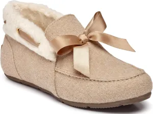 Vionic Women's Haven Shirley Slipper - Ladies Faux Shearling Ankle Slippers with Concealed Orthotic Arch Support Wheat 6 Medium US