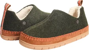 Weatherproof Vintage Men’s Felt Bootie Slipper with Faux Shearling Lining and Indoor Outdoor Sole
