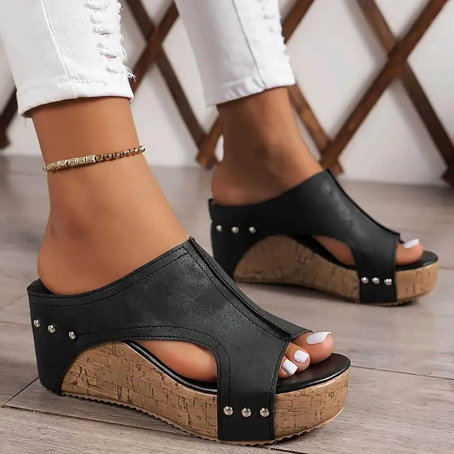 Wedge Sandals For Women Platform Wedge Sandals Open Toe Wedge Sandals Women Casual Dressy Summer Shoes Wide Width Sandals Women