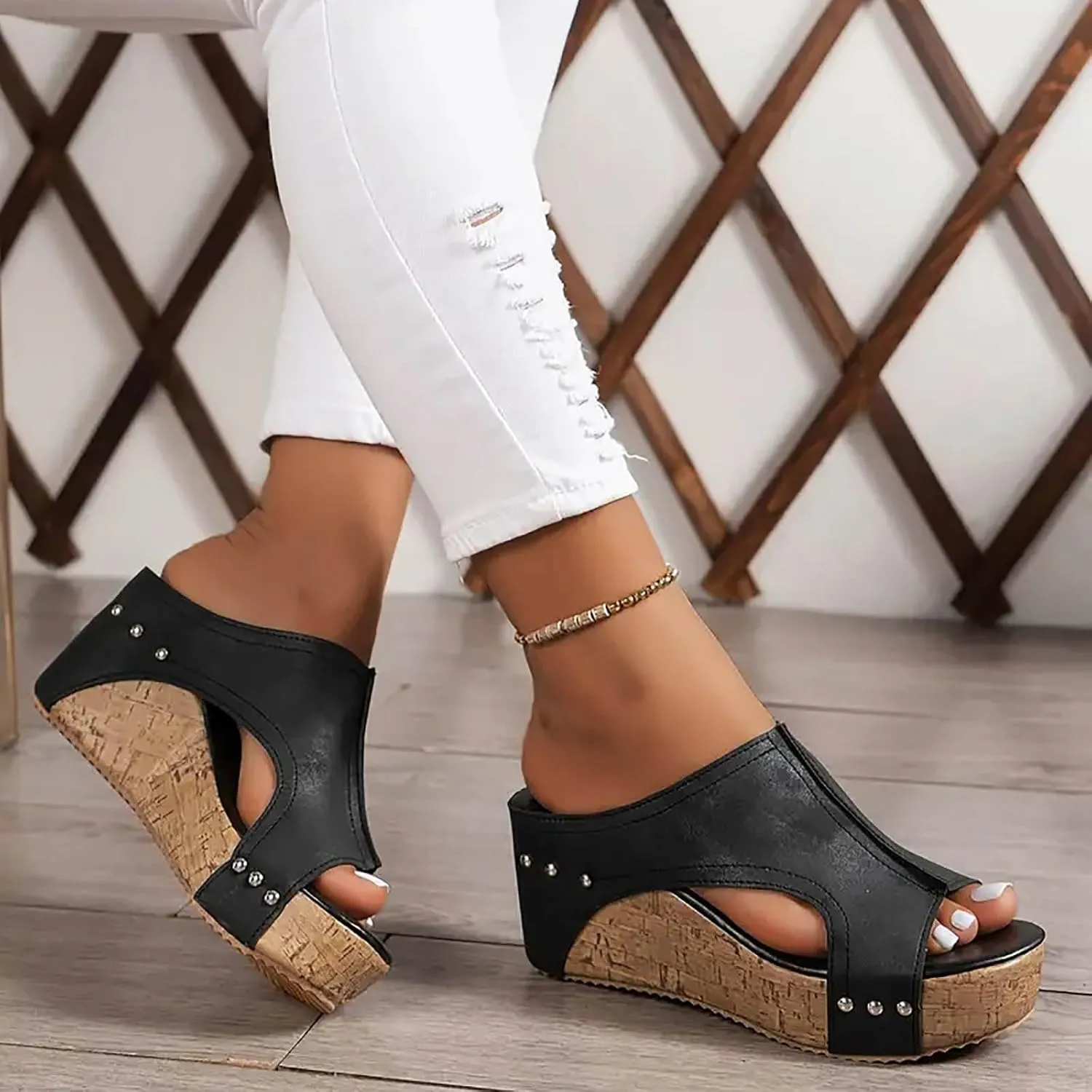 Wedge Sandals For Women Platform Wedge Sandals Open Toe Wedge Sandals Women Casual Dressy Summer Shoes Wide Width Sandals Women