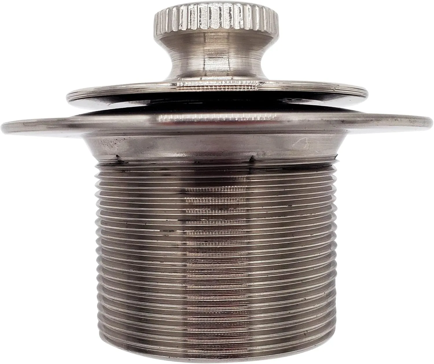 Westbrass D331-F-07 1-3/8-Inch NPSM Fine Thread Twist-and-Close Bath Drain Plug, Satin Nickel