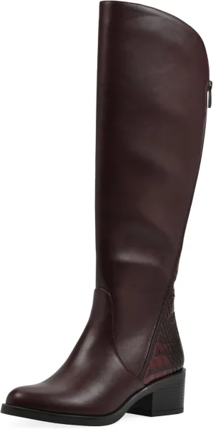 WHITE MOUNTAIN Women's Cushaw Block Heeled Tall Shaft Riding Boot