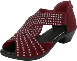 Women Rhinestone Dance Shoes Latin Salsa Practice Performance Dancing Shoes Cute Sparkling Crystal Back Zipper Sandals Wedding Indoor Crystal Shoe