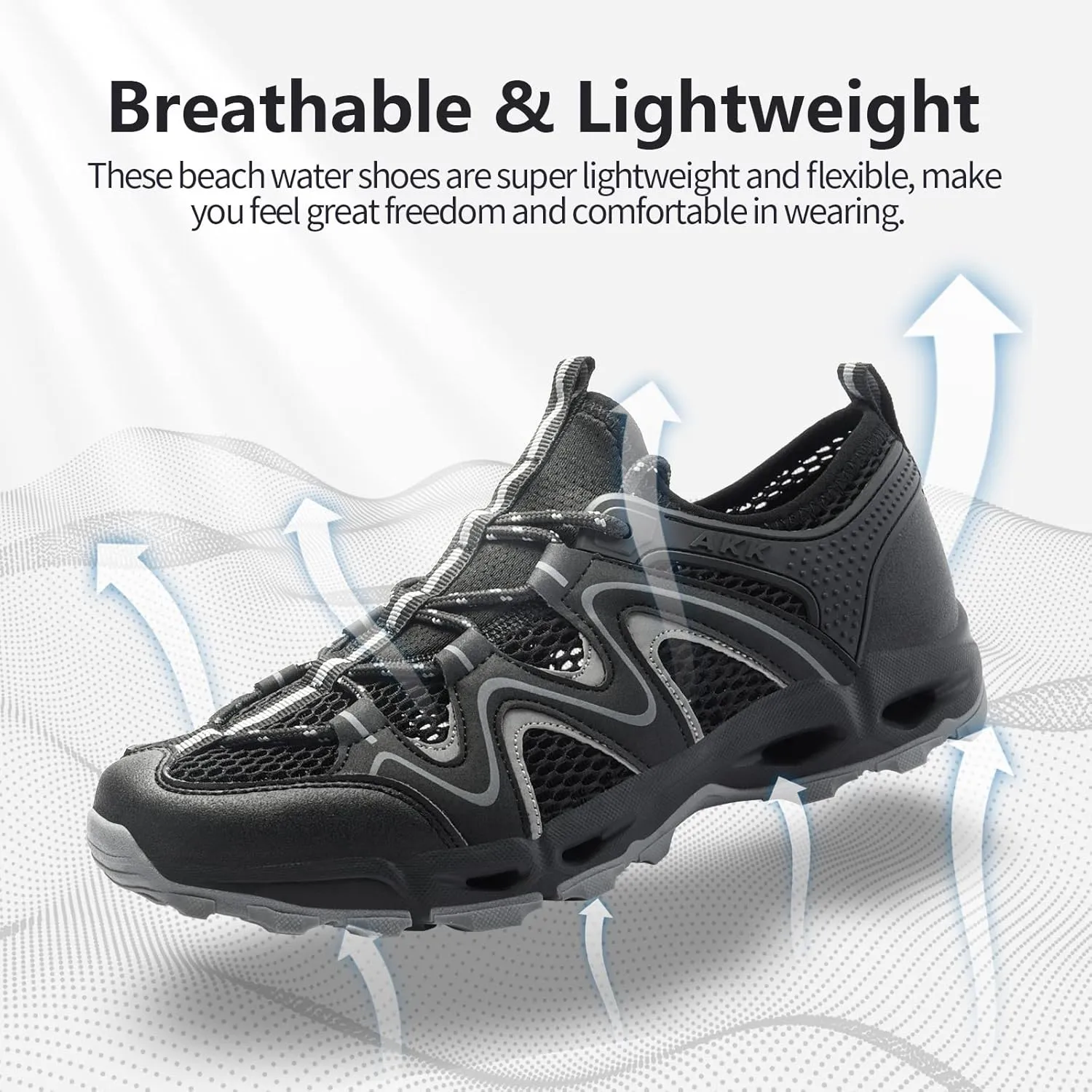 Womens Hiking Water Shoes - Multi-Purpose Quick Dry Sneakers Non Slip & Lightweight & Breathable for Outdoor Sport Travel Walking Tour Swim Beach