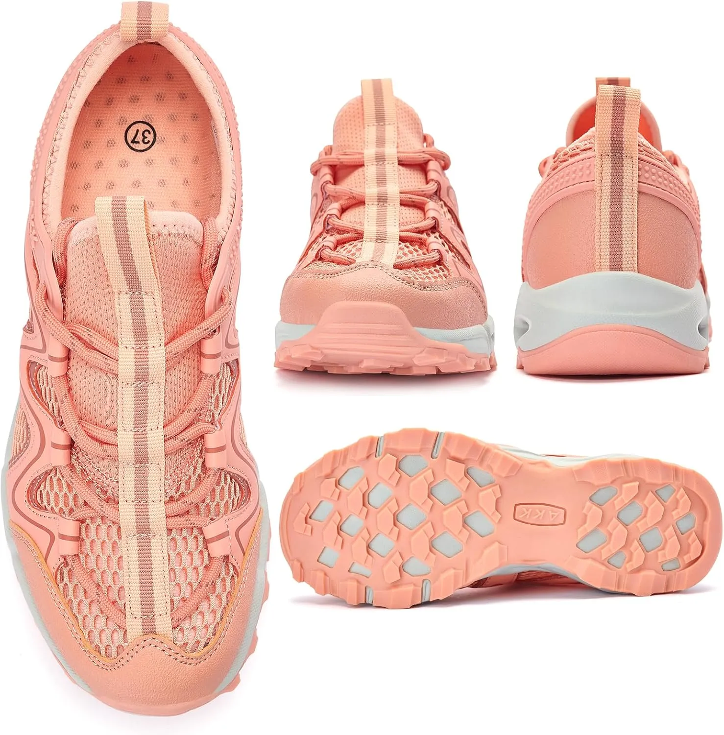Womens Hiking Water Shoes - Multi-Purpose Quick Dry Sneakers Non Slip & Lightweight & Breathable for Outdoor Sport Travel Walking Tour Swim Beach