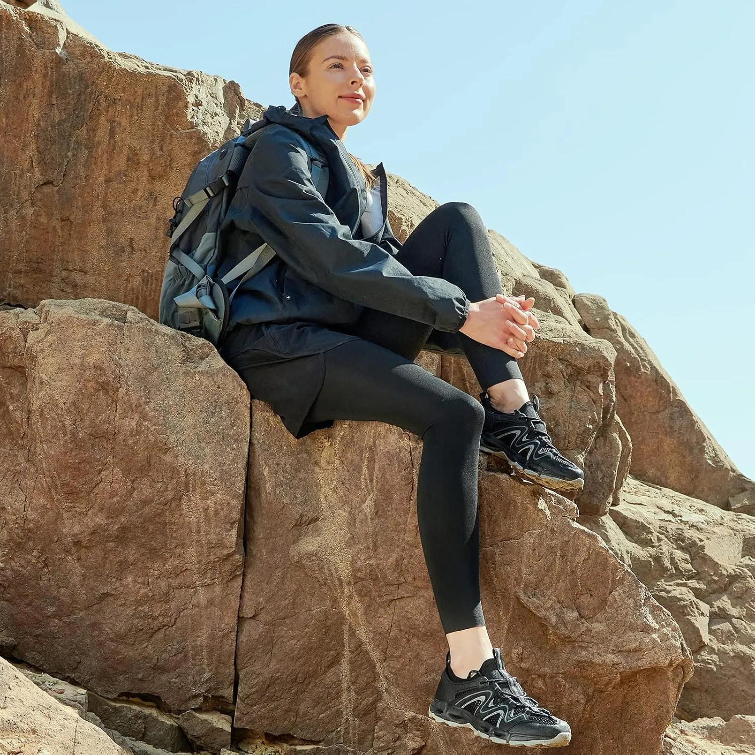 Womens Hiking Water Shoes - Multi-Purpose Quick Dry Sneakers Non Slip & Lightweight & Breathable for Outdoor Sport Travel Walking Tour Swim Beach