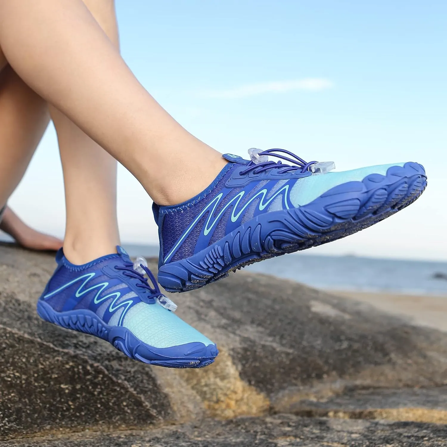 ziitop Water Shoes for Men Women Beach Barefoot Swim Rock Climbing Pool Shoes Socks, Anti-Slip Breathable Quick Dry Lightweight Slip-on, Outdoor Sport Hiking Walking Boating Fishing Diving Surfing